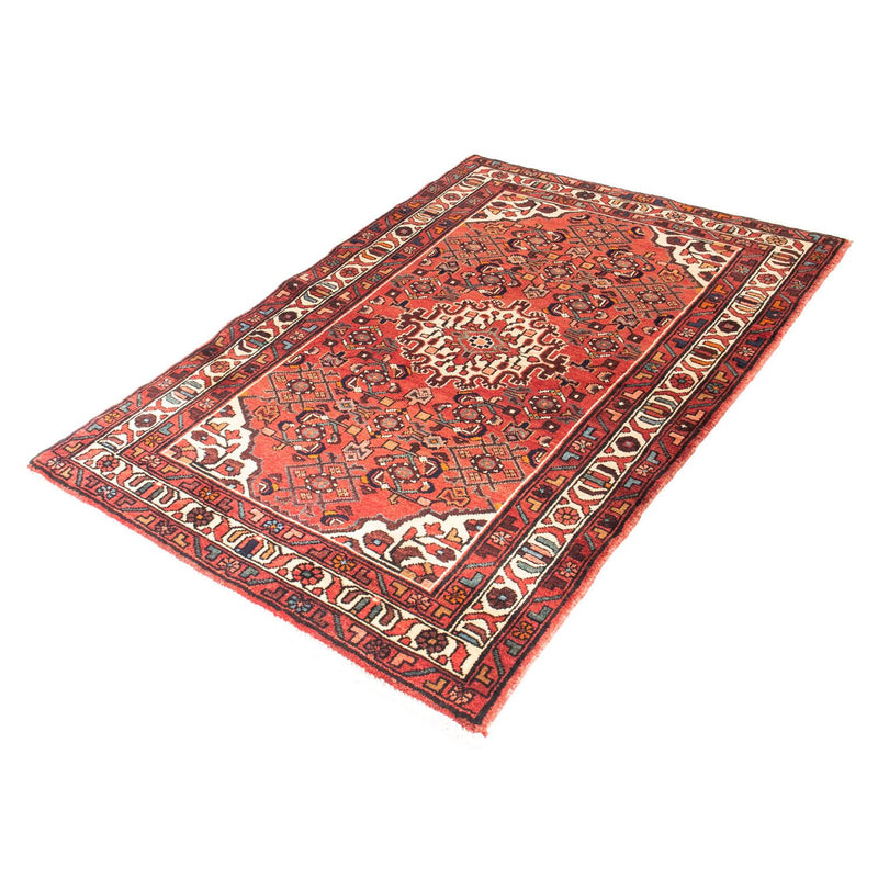 Hosseinabad Teppich 110x162cm - Perserteppich - dunkelrot