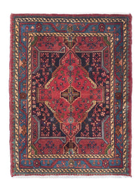 Hamadan Teppich 108x155cm - Perserteppich - dunkelrot – product image