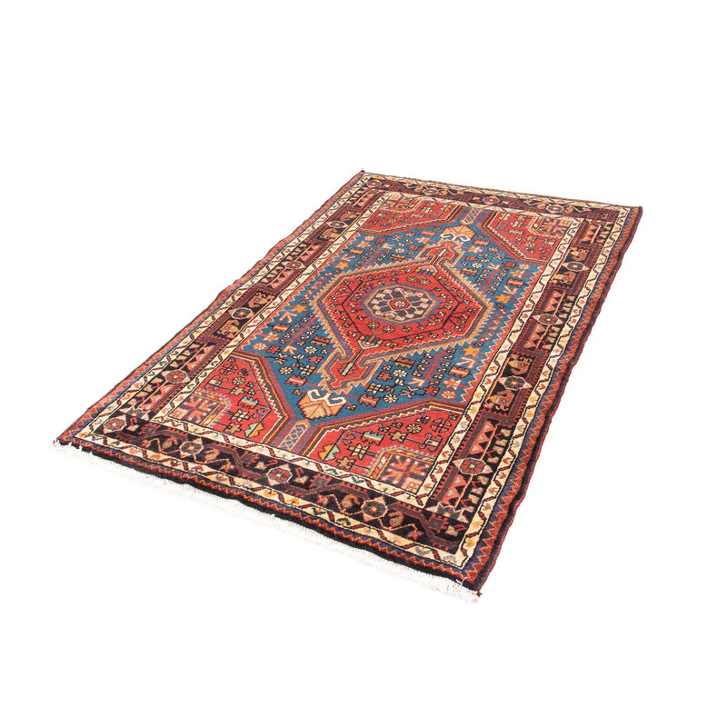 Hosseinabad Teppich 107x163cm - Perserteppich - dunkelrot