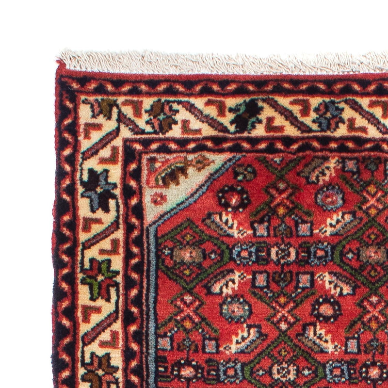 Hosseinabad Teppich 77x193cm - Perserteppich - dunkelrot