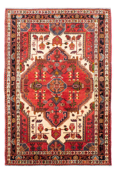 Hosseinabad Teppich 142x205cm - Perserteppich - rot