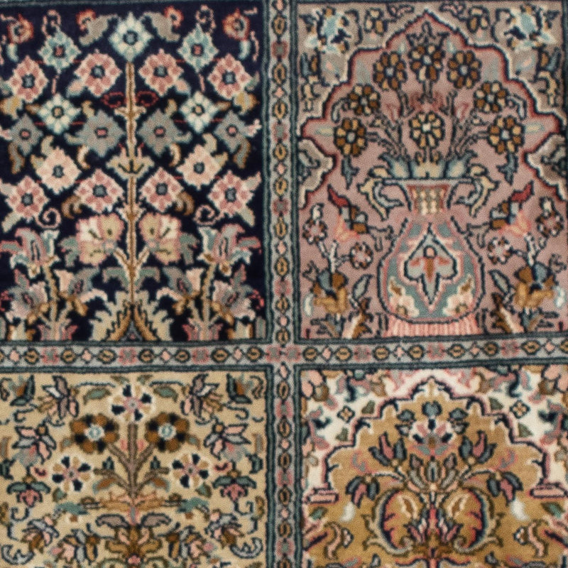 Kaschmir Seide Teppich 64x95cm - Orientteppich - mehrfarbig