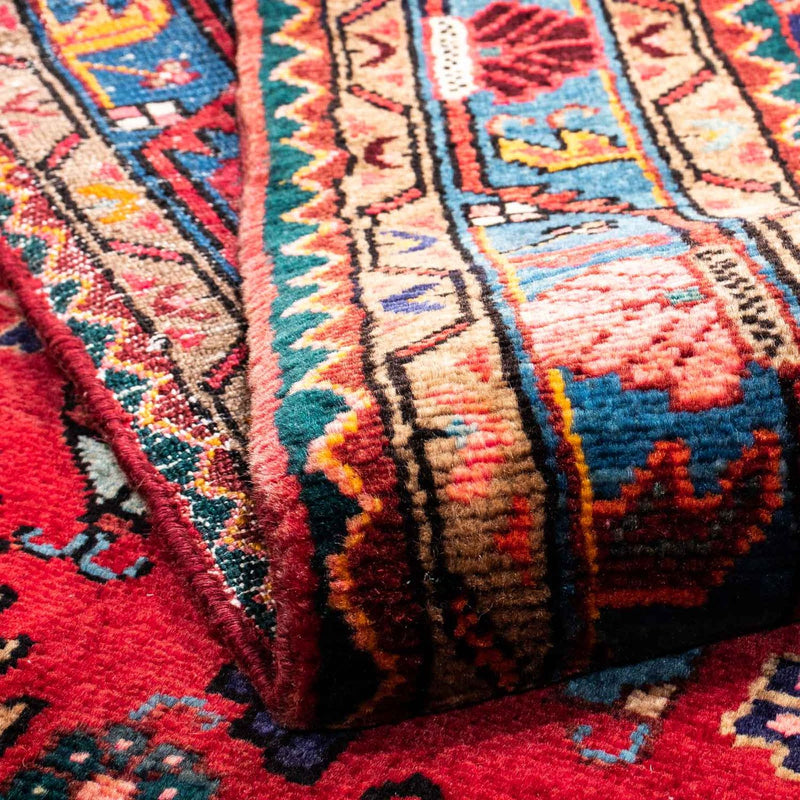 Hosseinabad Teppich 133x240cm - Perserteppich - dunkelrot