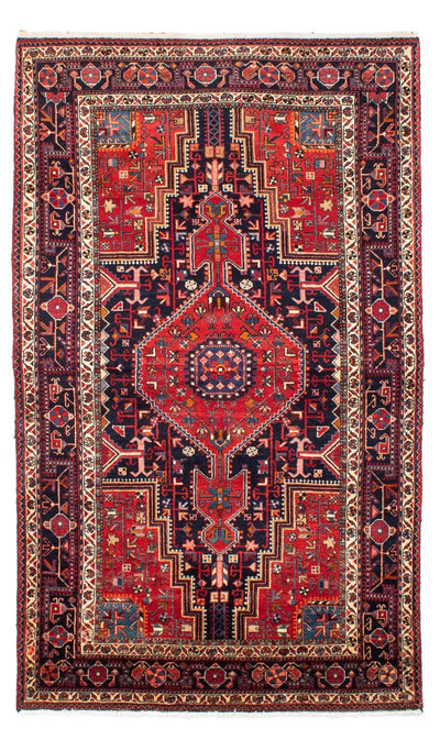 Hosseinabad Teppich 140x237cm - Perserteppich - dunkelrot