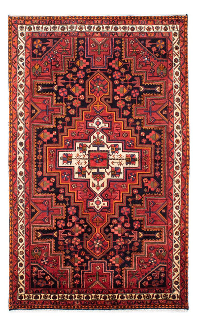 Hosseinabad Teppich 145x235cm - Perserteppich - dunkelrot
