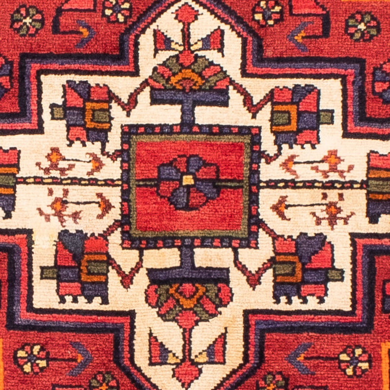 Hosseinabad Teppich 145x235cm - Perserteppich - dunkelrot