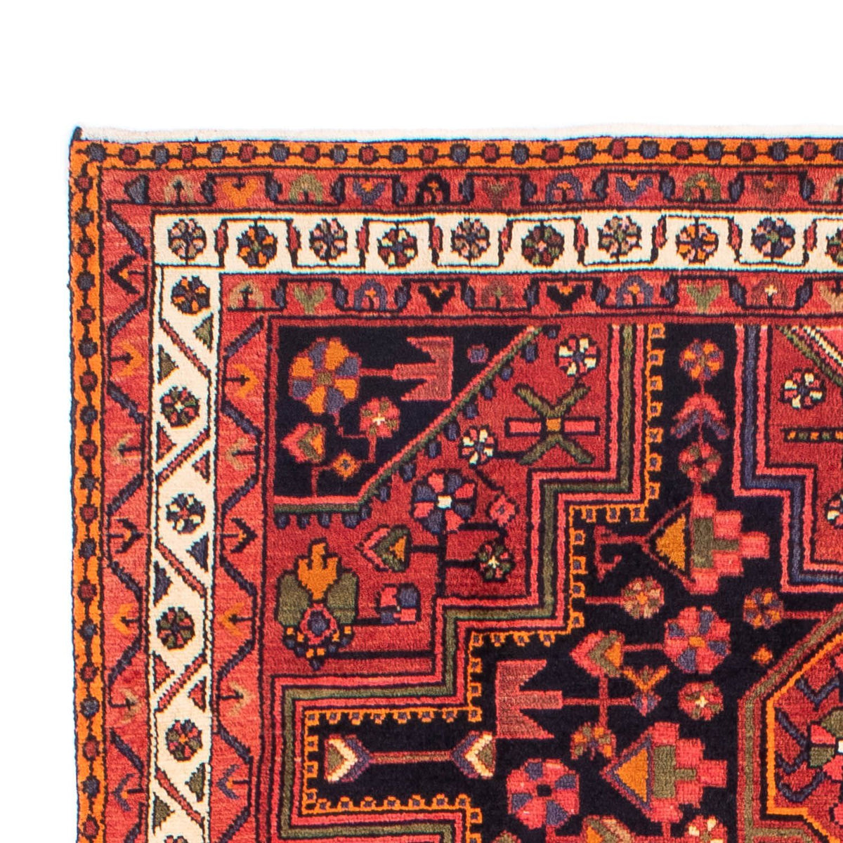 Hosseinabad Teppich 145x235cm - Perserteppich - dunkelrot