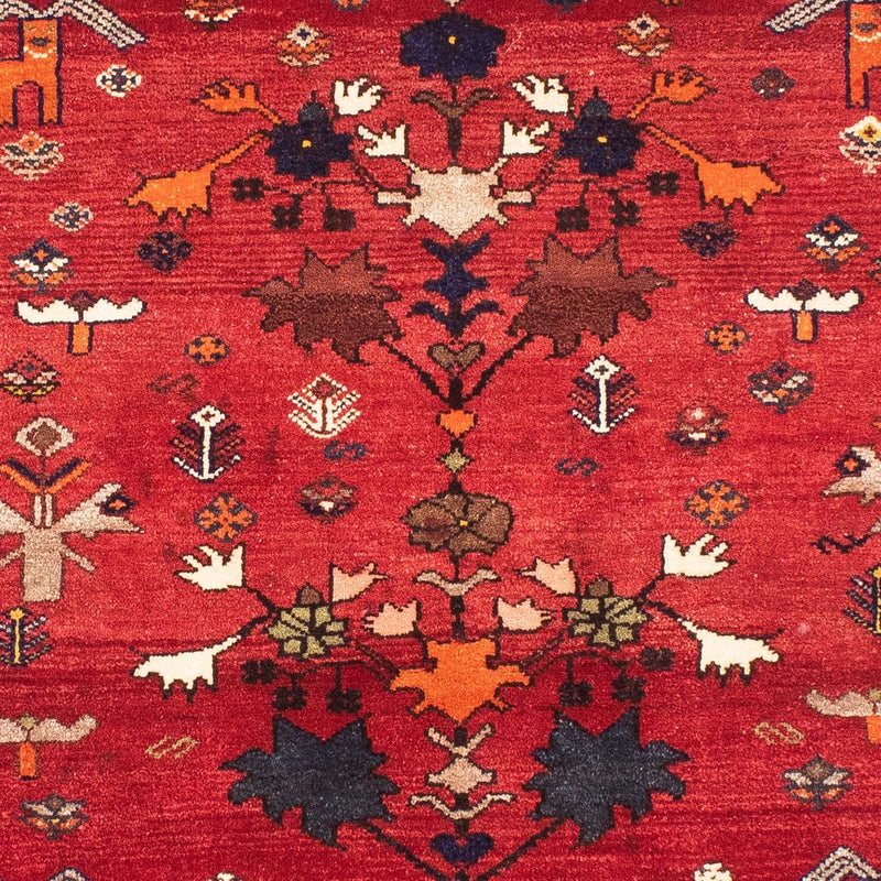 Ghashghai Teppich 110x152cm - Perserteppich - dunkelrot
