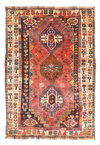 Shiraz Teppich 110x166cm - Perserteppich - rot – product image