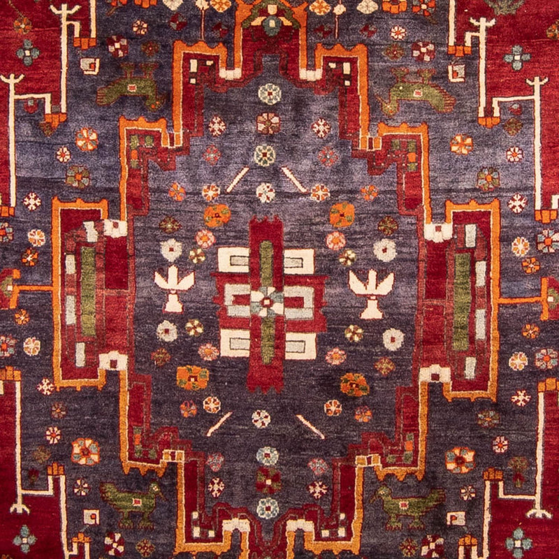 Shiraz Teppich 220x338cm - Perserteppich - dunkelrot