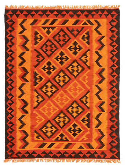 Kelim Fars Teppich 150x194cm - hellrot