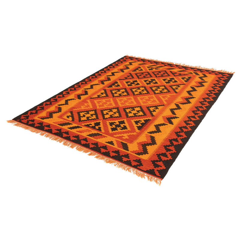 Kelim Fars Teppich 150x194cm - hellrot