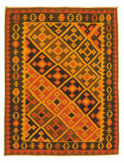 Kelim Fars Teppich 149x190cm - gold