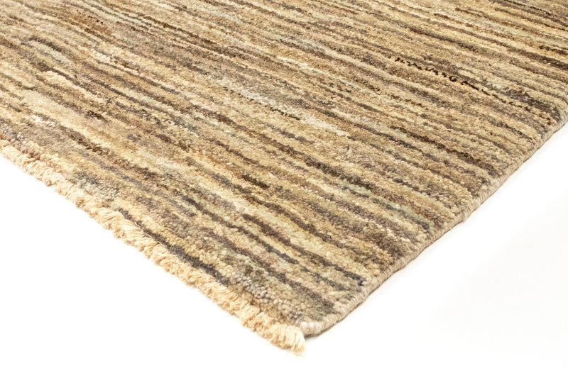 Gabbeh Teppich Indus 167x259cm - Wollteppich - grau