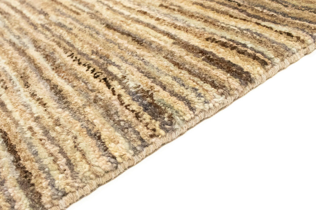 Gabbeh Teppich Indus 167x259cm - Wollteppich - grau