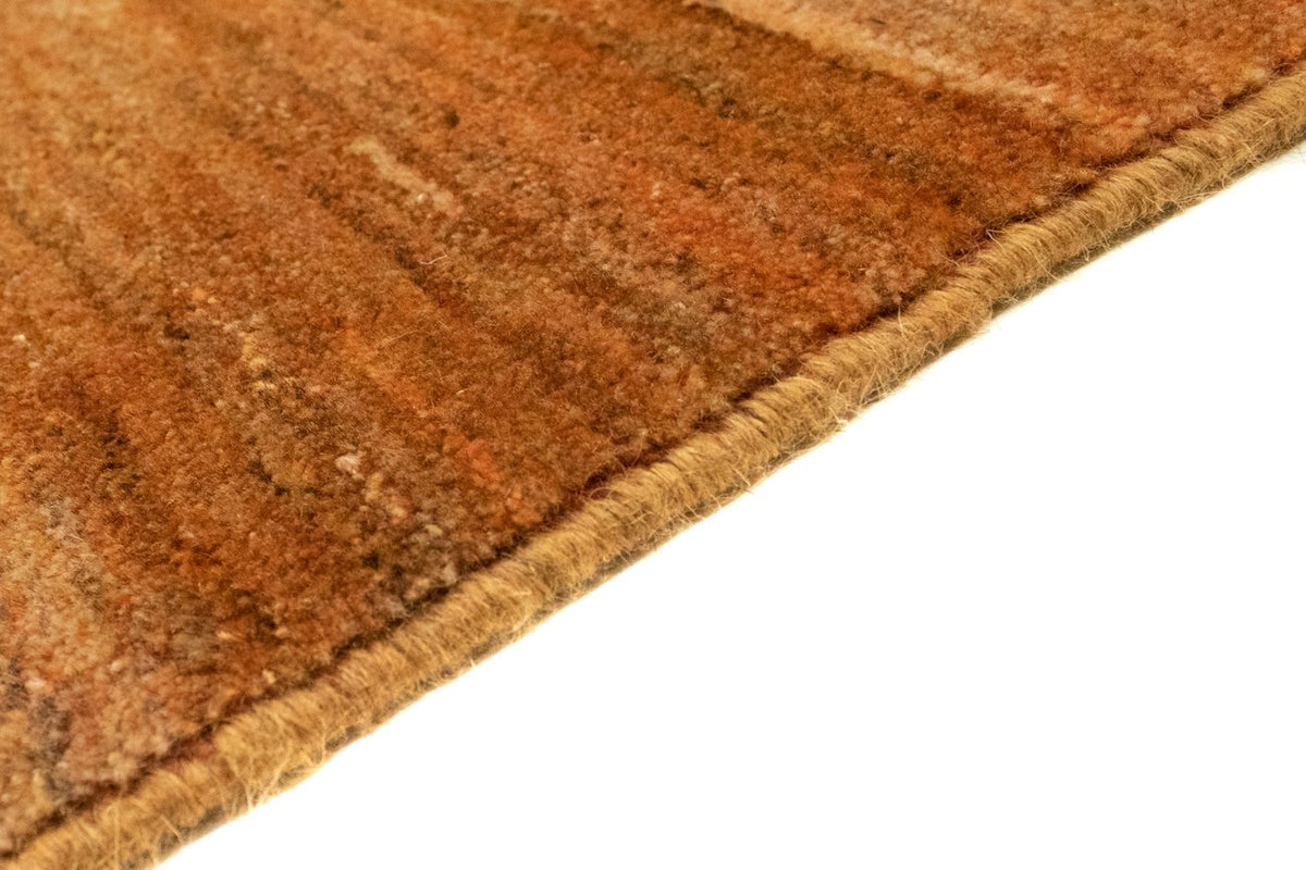 Gabbeh Persisch Teppich 211x242cm - Perserteppich Wollteppich - orange