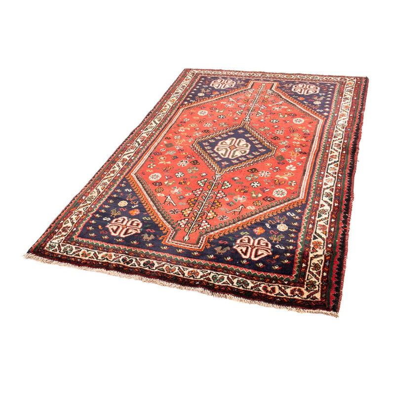 Shiraz Teppich 123x185cm - Perserteppich - dunkelrot