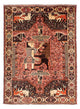 Shiraz Teppich 155x192cm - Perserteppich - hellrot