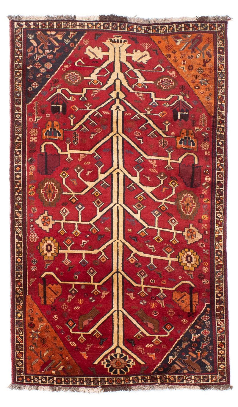 Shiraz Teppich 117x208cm - Perserteppich - dunkelrot