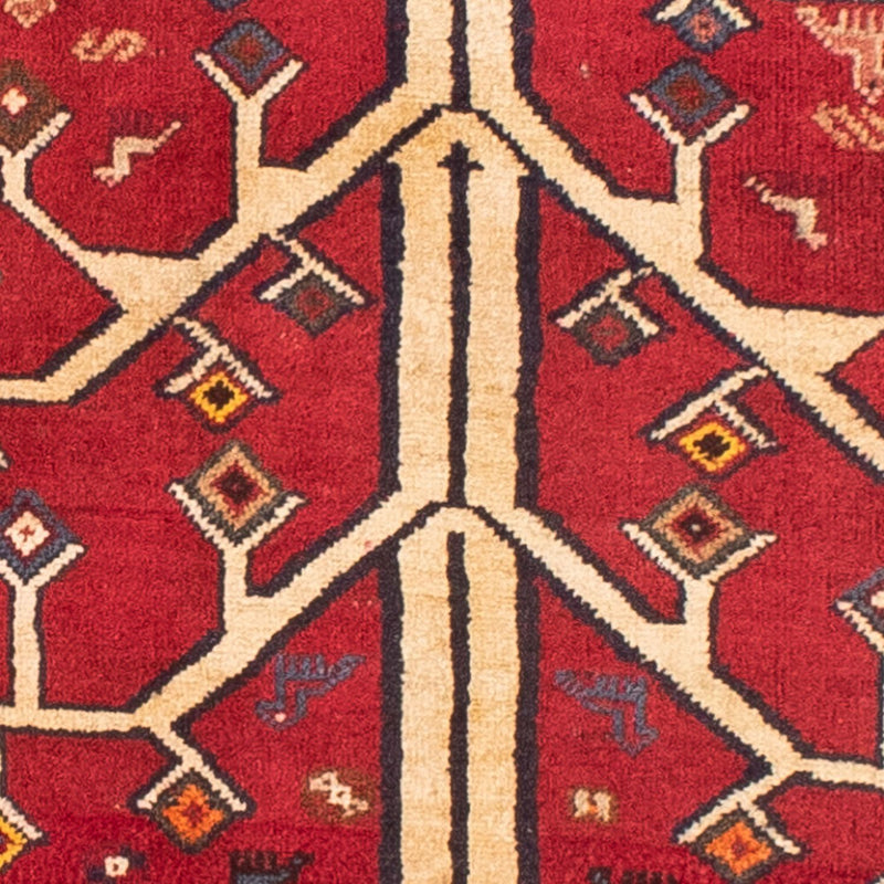 Shiraz Teppich 117x208cm - Perserteppich - dunkelrot