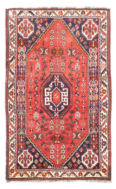 Shiraz Teppich 100x170cm - Perserteppich - dunkelrot