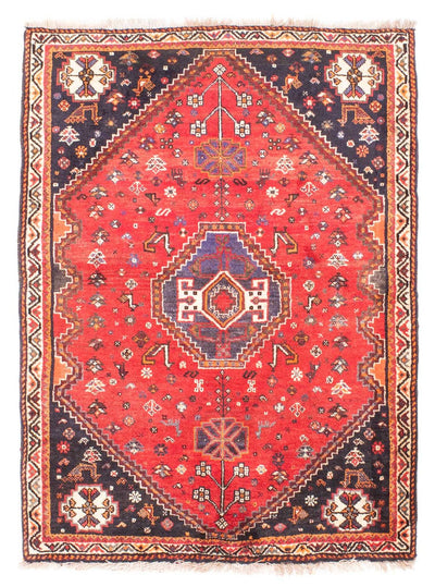 Shiraz Teppich 116x152cm - Perserteppich - dunkelrot