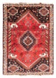 Shiraz Teppich 118x162cm - Perserteppich - dunkelrot