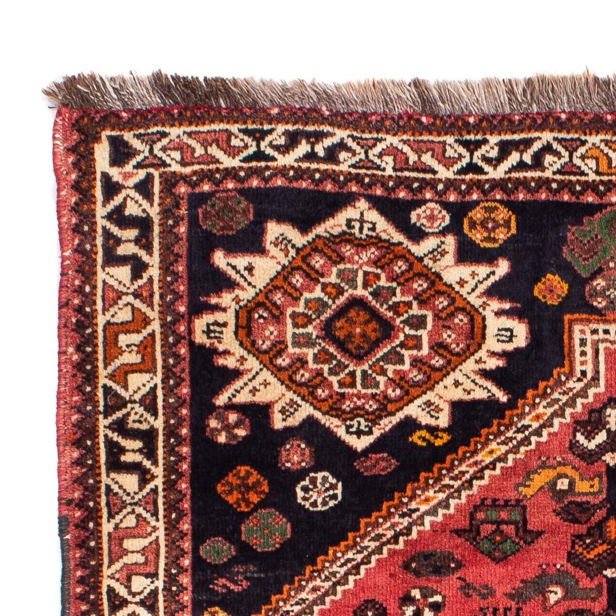 Shiraz Teppich 106x160cm - Perserteppich - dunkelrot