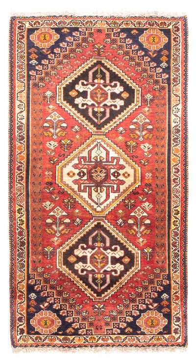 Shiraz Teppich 80x153cm - Perserteppich - dunkelrot