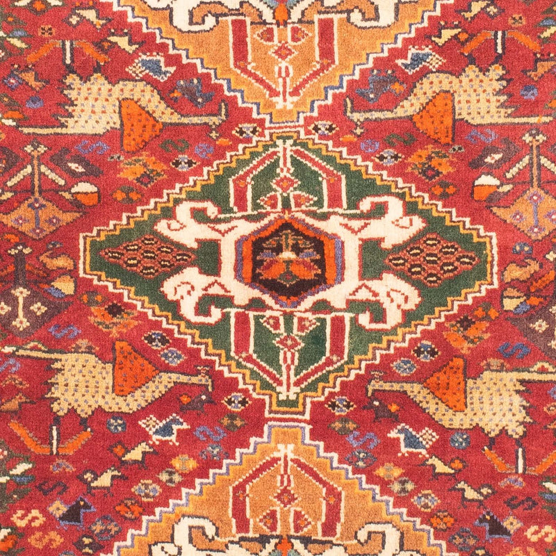 Shiraz Teppich 110x143cm - Perserteppich - dunkelrot