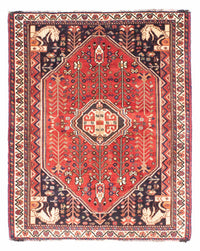 Shiraz Teppich 127x162cm - Perserteppich - rot – product image