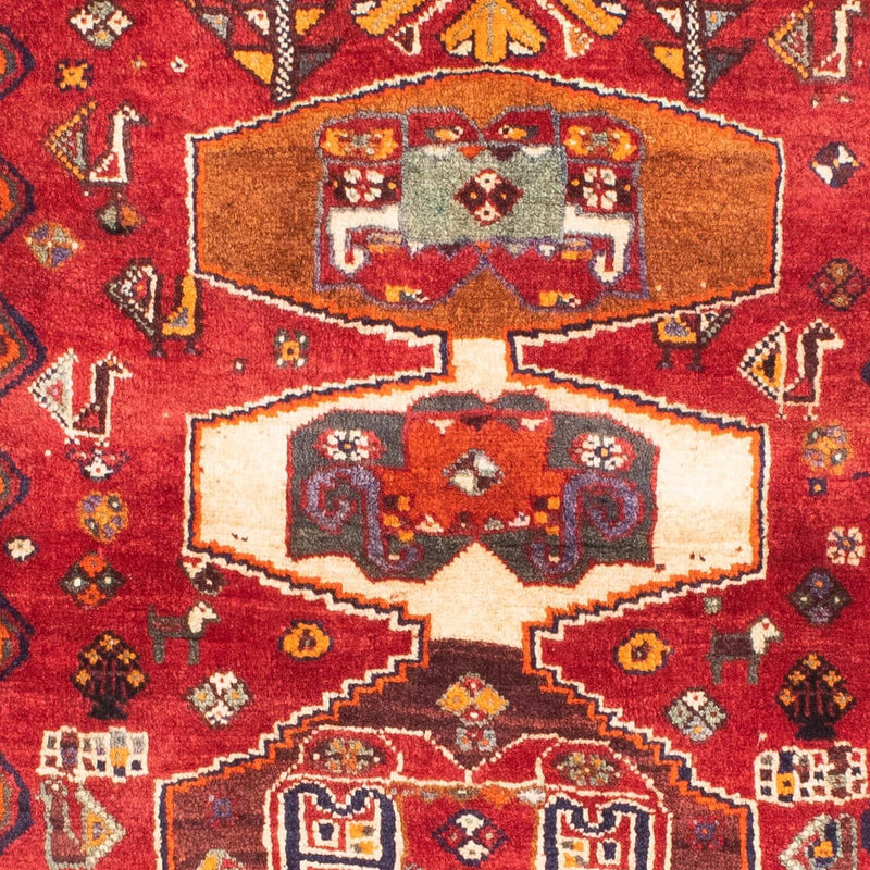 Shiraz Teppich 105x160cm - Perserteppich - rot