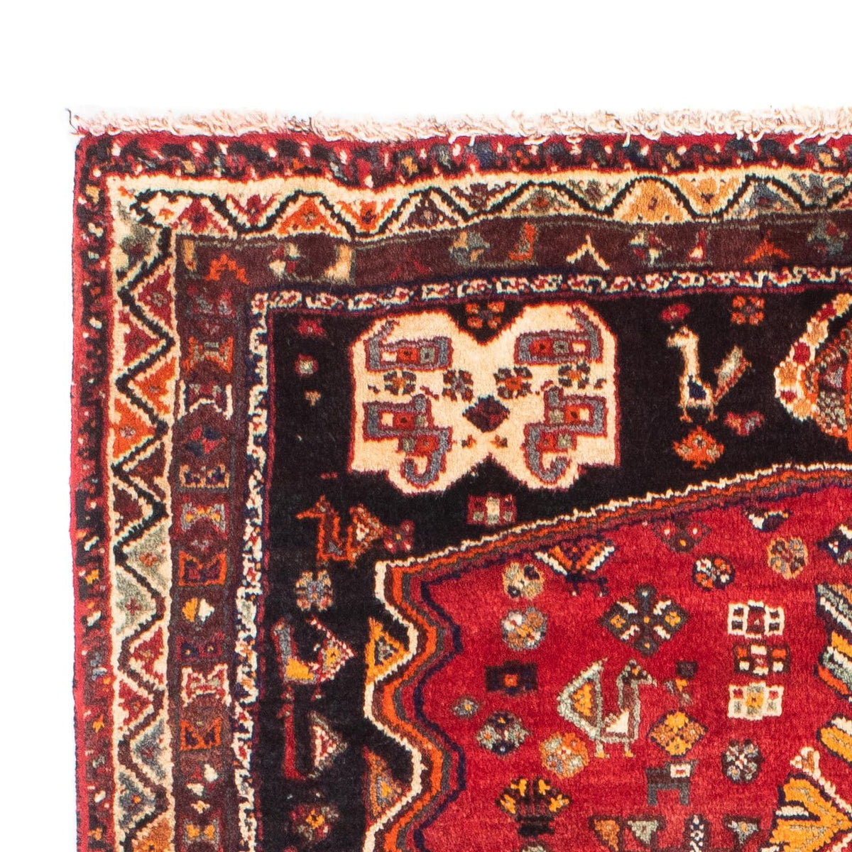 Shiraz Teppich 105x160cm - Perserteppich - rot