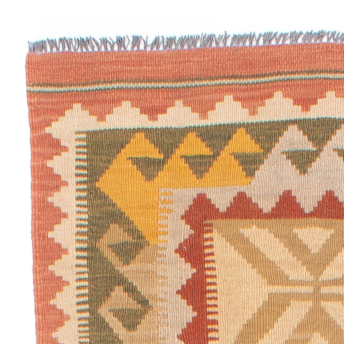 Kelim Maimene Teppich 82x306cm - Wollteppich