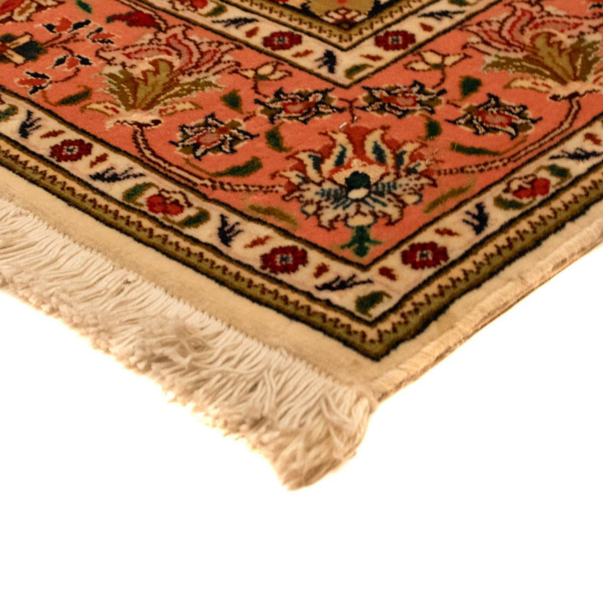 Täbriz - 40 Raj Teppich 76x120cm - Perserteppich - schwarz