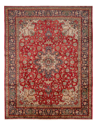 Täbriz Teppich 343x434cm - Perserteppich - rot