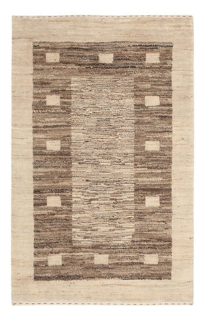 Gabbeh Persisch Teppich 76x122cm - Perserteppich Wollteppich - natur