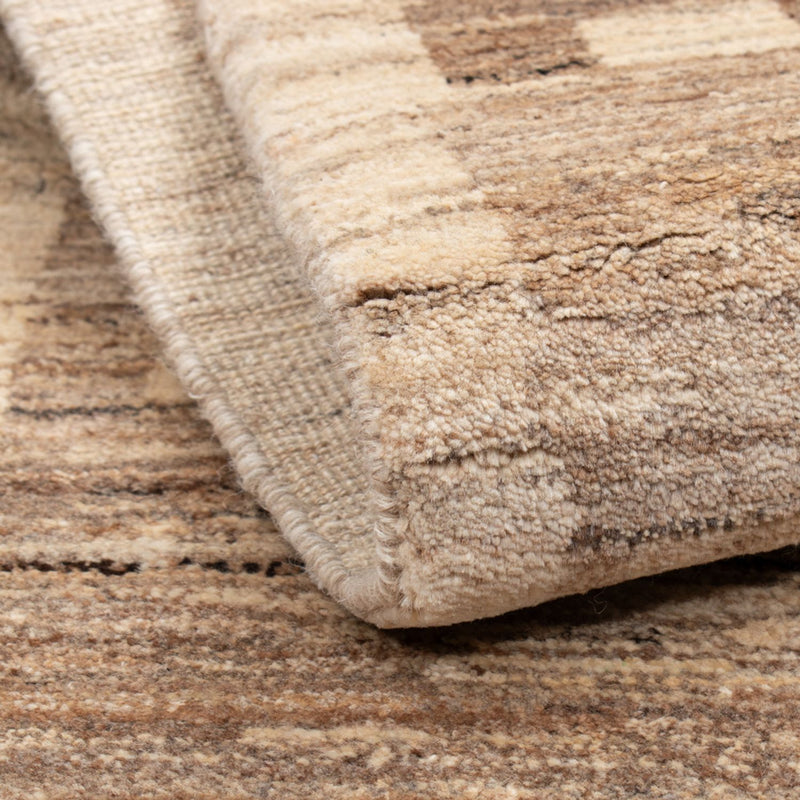 Gabbeh Persisch Teppich 72x127cm - Perserteppich Wollteppich - natur