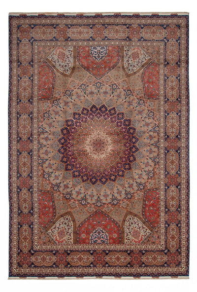 Täbriz - 50 Raj Teppich 344x498cm - Perserteppich - mehrfarbig