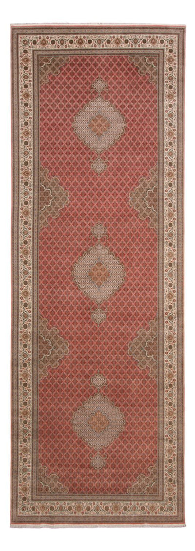 Täbriz - 50 Raj Teppich 200x600cm - Perserteppich - rot