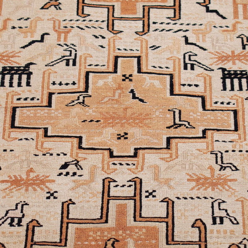 Kelim Seide Teppich 71x100cm - beige