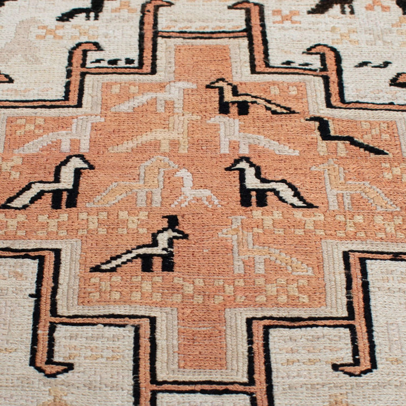 Kelim Seide Teppich 65x101cm - beige