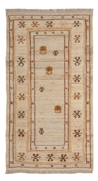 Gabbeh Persisch Teppich 73x142cm - Perserteppich Wollteppich - beige – product image