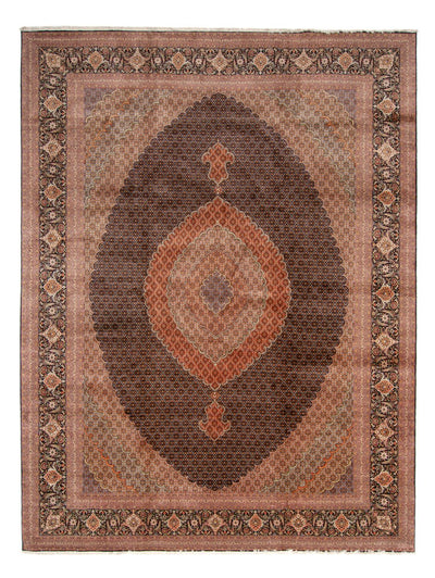 Täbriz - 60 Raj Teppich 360x490cm - Perserteppich - dunkelblau