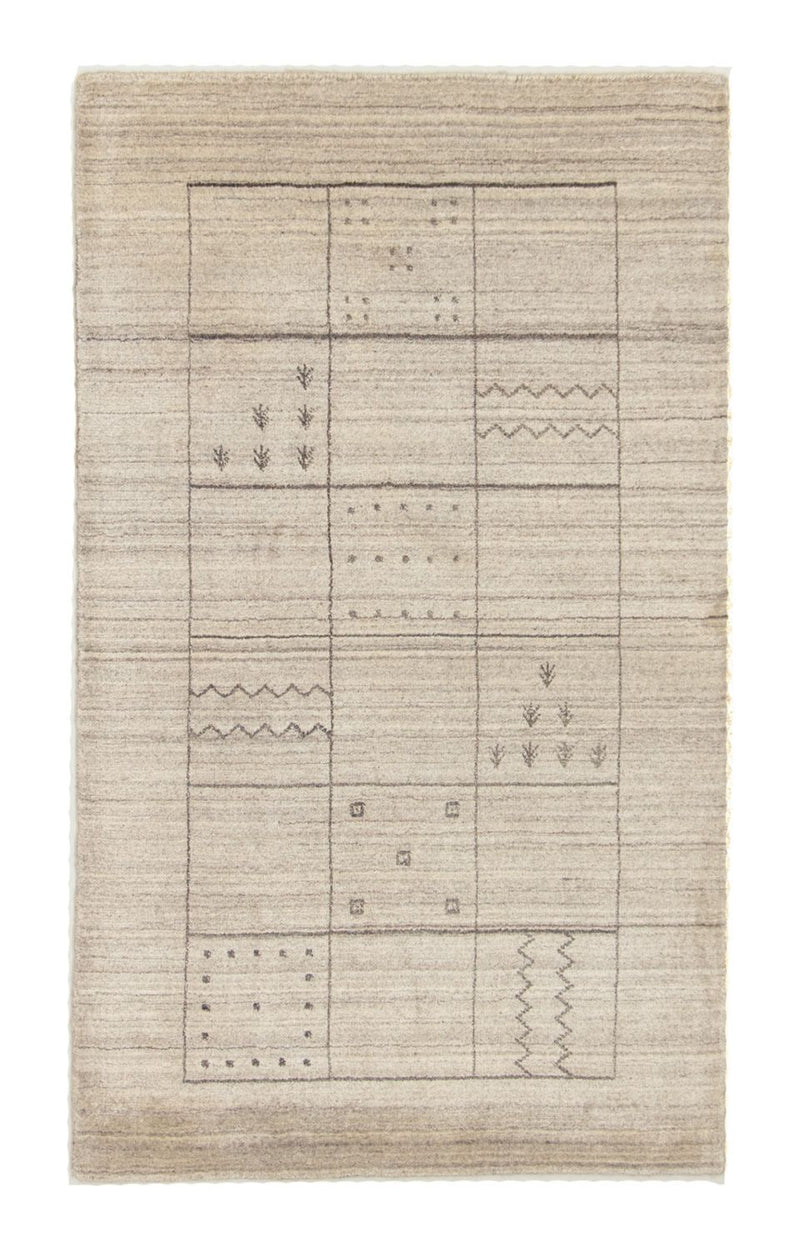 Nepal Teppich 90 x 160 cm Teppichbrücke - beige