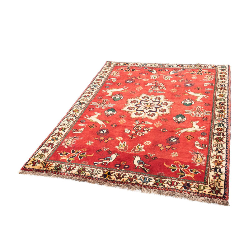 Shiraz Teppich 120x162cm - Perserteppich - dunkelrot