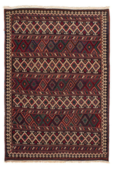 Kelim Fars Teppich 172x244cm - mehrfarbig