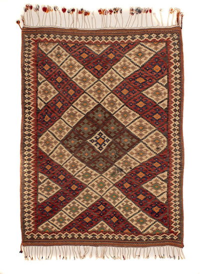 Kelim Fars Teppich 167x230cm - mehrfarbig