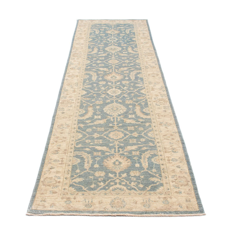 Farahan Teppich 80x300cm - Perserteppich - hellblau