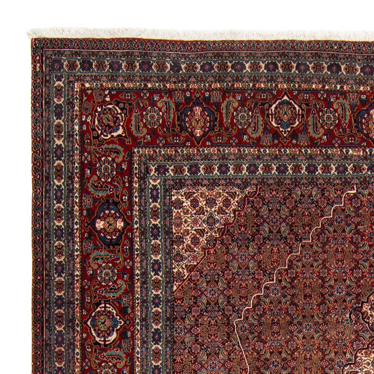 Nain Teppich 256x323cm - Perserteppich - dunkelrot
